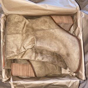 Suede Knee High Boots